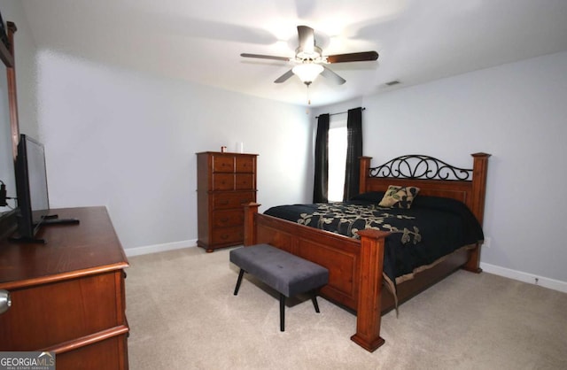 2311 Arnold Palmer Way, Duluth, GA 30096 - bedroom with light carpet and ceiling fan