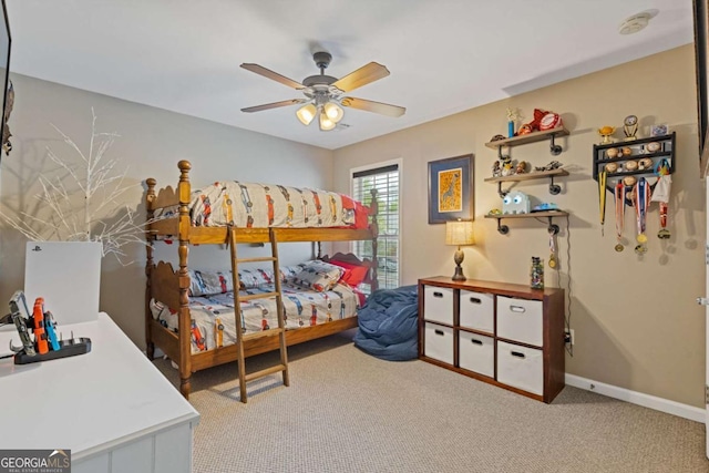 610 Syemore Pass, Canton, GA 30115 - bedroom featuring carpet flooring and ceiling fan