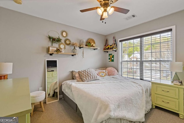 610 Syemore Pass, Canton, GA 30115 - bedroom with carpet and ceiling fan