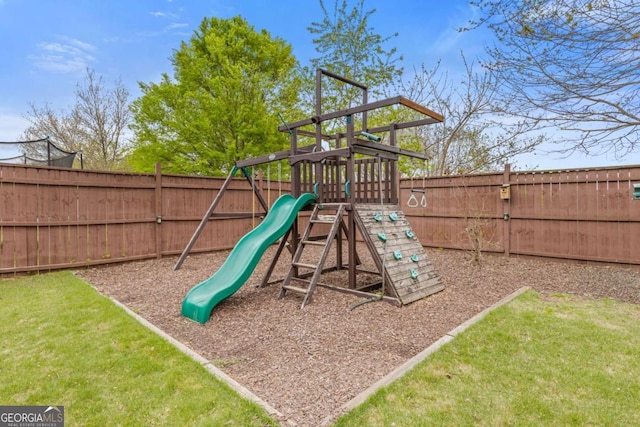 610 Syemore Pass, Canton, GA 30115 - view of jungle gym featuring a fenced backyard