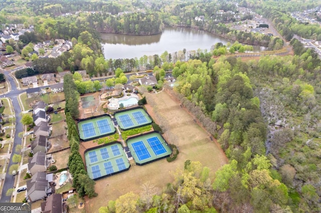 610 Syemore Pass, Canton, GA 30115 - view of property location featuring a large body of water and a heavily wooded area