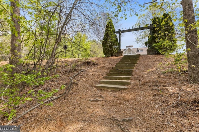610 Syemore Pass, Canton, GA 30115 - view of yard featuring stairs