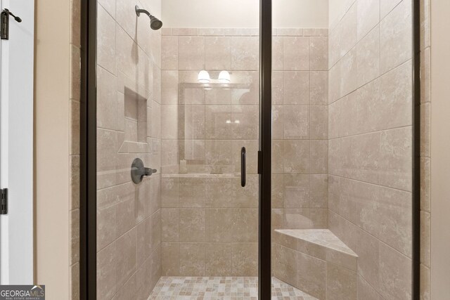 406 Horizon Trl, Canton, GA 30114 - bathroom with a shower stall
