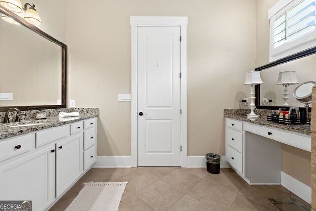 406 Horizon Trl, Canton, GA 30114 - bathroom featuring vanity and tile patterned floors