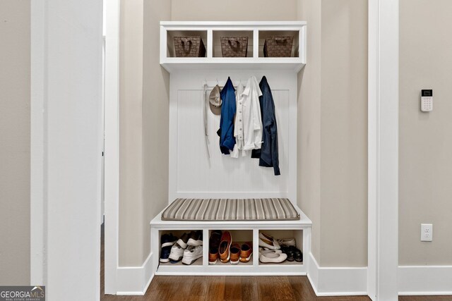 406 Horizon Trl, Canton, GA 30114 - mudroom with wood finished floors