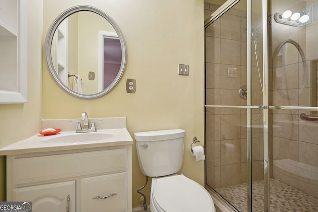 2790 Laurel Ridge Dr, Decatur, GA 30033 - bathroom featuring a shower stall and vanity