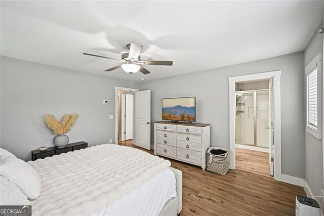 5 Towne Villas Dr, Jasper, GA 30143 - bedroom featuring wood finished floors and ceiling fan