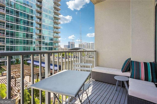 943 Peachtree St NE Unit 902, Atlanta, GA 30309 - balcony with a city view