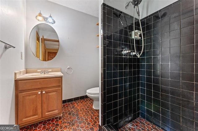 137 Trickum Hills Dr, Woodstock, GA 30188 - full bathroom with vanity and a tile shower