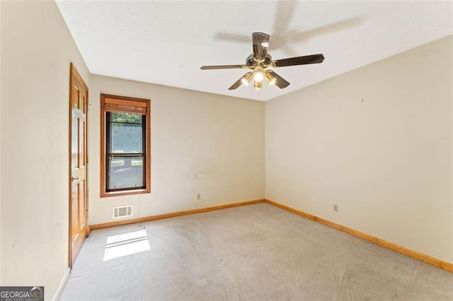 137 Trickum Hills Dr, Woodstock, GA 30188 - spare room with light carpet and ceiling fan