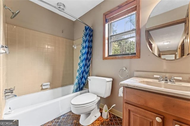 137 Trickum Hills Dr, Woodstock, GA 30188 - bathroom with shower / bath combo and vanity
