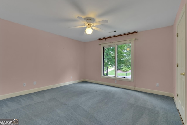821 Carnellian Ln, Peachtree City, GA 30269 - unfurnished room with carpet floors and ceiling fan