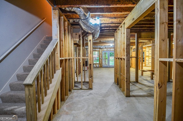 128 Laurel Ridge Dr, Alpharetta, GA 30004 - below grade area featuring stairway
