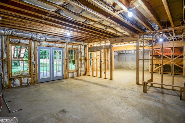 128 Laurel Ridge Dr, Alpharetta, GA 30004 - basement featuring french doors