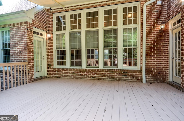128 Laurel Ridge Dr, Alpharetta, GA 30004 - view of wooden deck