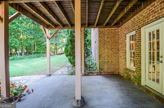 128 Laurel Ridge Dr, Alpharetta, GA 30004 - view of patio with french doors