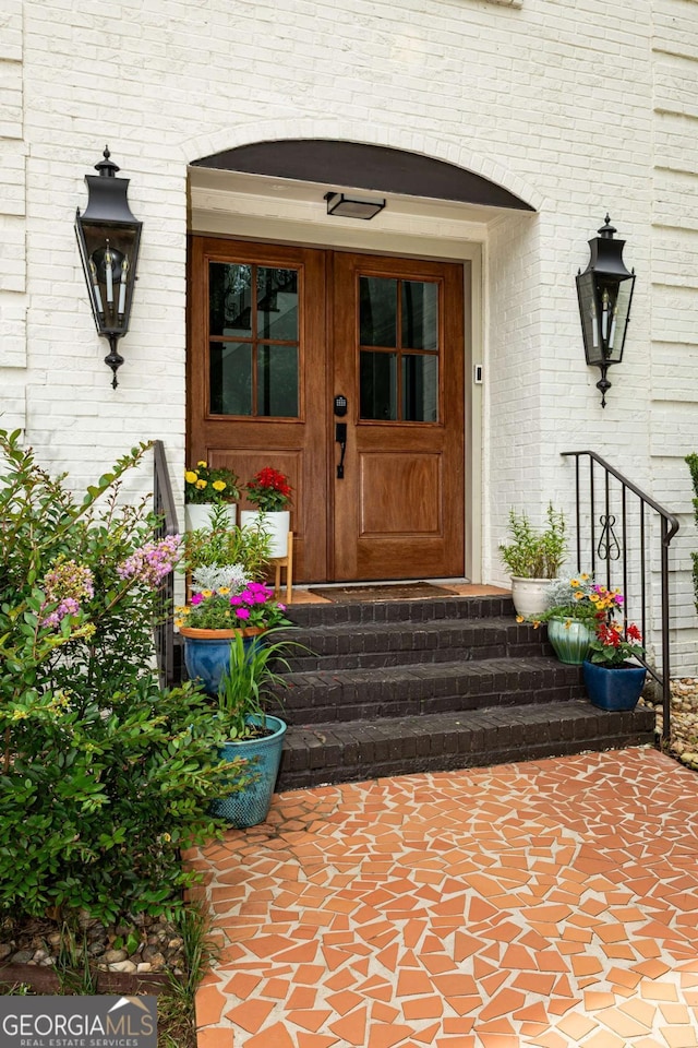 1908 Musket Ct, Stone Mountain, GA 30087 - entrance to property with brick siding