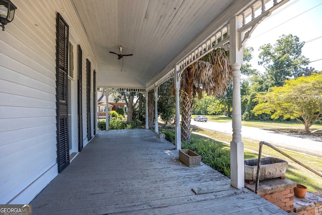 67 Main St, Lumpkin, GA 31815 - view of wooden porch