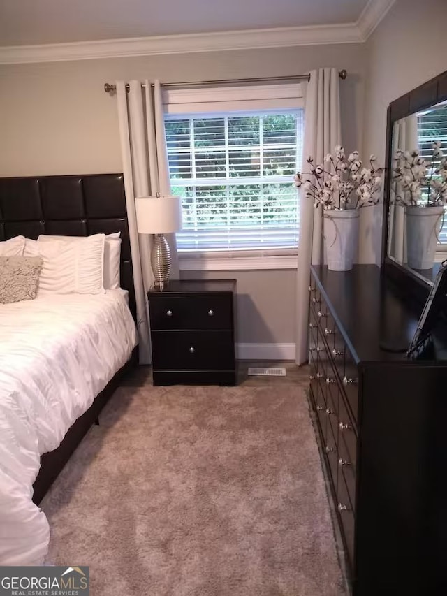 121 N Church St Unit 101, Clayton, GA 30525 - carpeted bedroom featuring baseboards and crown molding