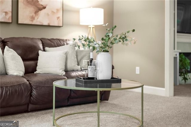 4300 May Apple Dr, Alpharetta, GA 30005 - living room featuring carpet flooring and baseboards