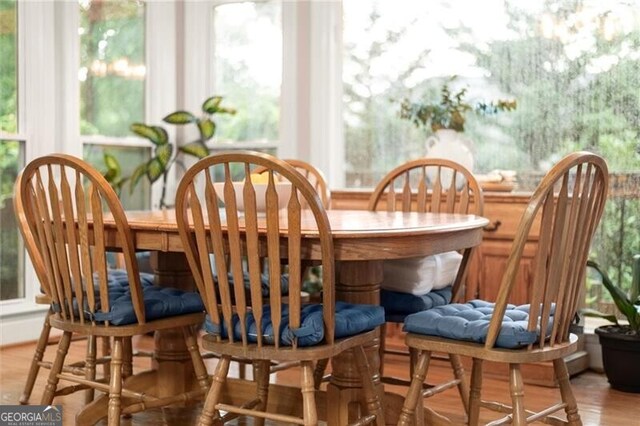 4300 May Apple Dr, Alpharetta, GA 30005 - dining space featuring wood finished floors