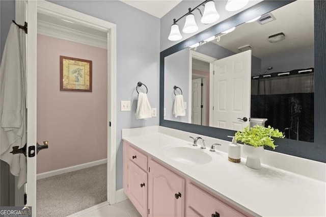 4300 May Apple Dr, Alpharetta, GA 30005 - bathroom featuring vanity and baseboards