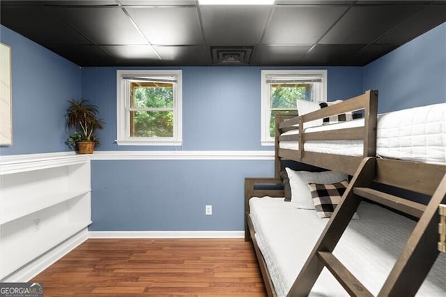4300 May Apple Dr, Alpharetta, GA 30005 - bedroom with wood finished floors and a drop ceiling