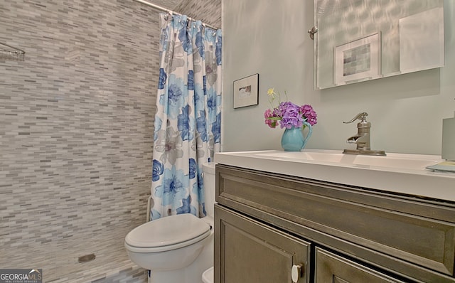 210 Grandchester Way, Fayetteville, GA 30215 - full bath featuring vanity and a tile shower