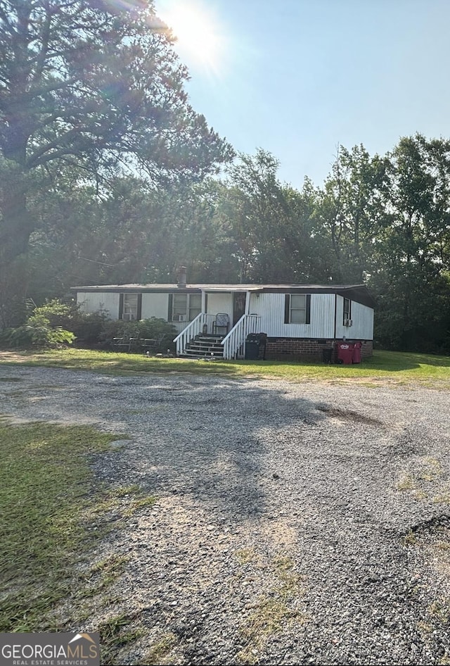 1569 Ga Highway 128, Roberta, GA 31078 - manufactured / mobile home featuring gravel driveway