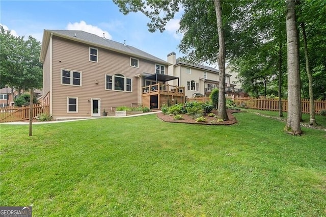 2772 Hillgrove Dr, Dacula, GA 30019 - rear view of property featuring a deck