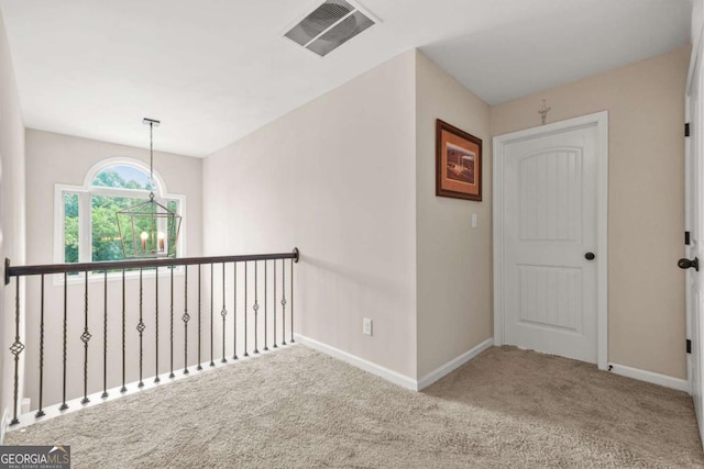 255 Hamilton Dr, Newnan, GA 30263 - hallway featuring carpet floors and baseboards