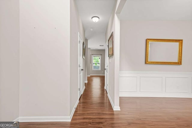 255 Hamilton Dr, Newnan, GA 30263 - hallway with wood finished floors and baseboards