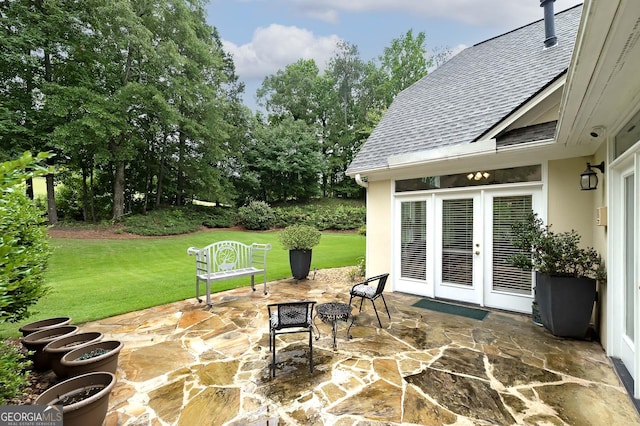 1000 Collingtree Ct, Mcdonough, GA 30253 - view of patio / terrace featuring french doors