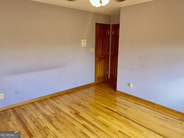 4494 Anderson Hwy, Hartwell, GA 30643 - unfurnished room featuring light wood-style floors and a ceiling fan