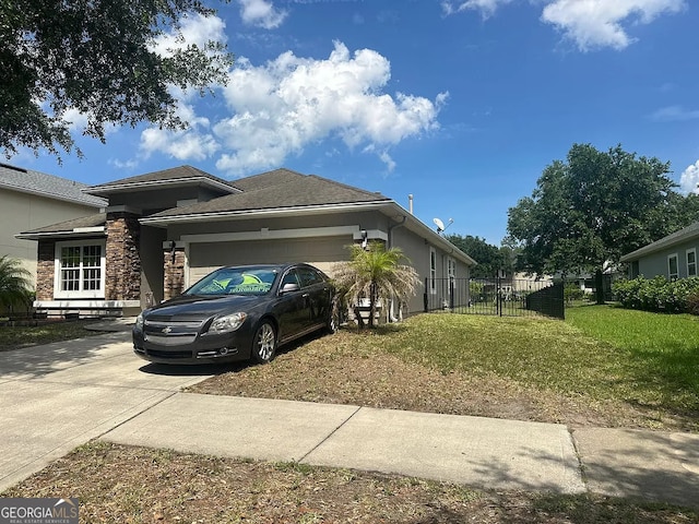 5785 Alamosa Cir, Jacksonville, FL 32258 - view of property exterior with concrete driveway and an attached garage