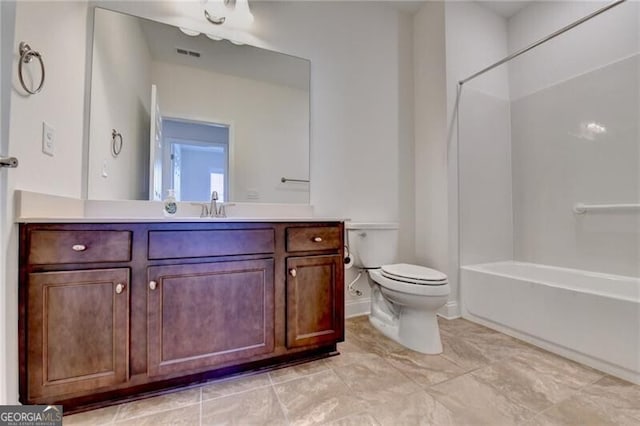3411 Lindenridge Dr, Buford, GA 30519 - bathroom featuring vanity and shower / bath combination