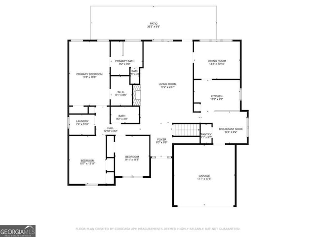 4210 Platinum Ct, Hoschton, GA 30548 - view of floor plan / room layout