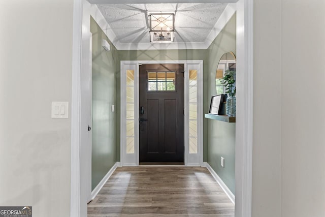 15 Stonewood Way, Sharpsburg, GA 30277 - foyer featuring wood finished floors and baseboards