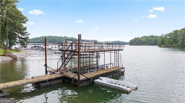 6381 Lakeview Dr, Buford, GA 30518 - dock featuring a water view