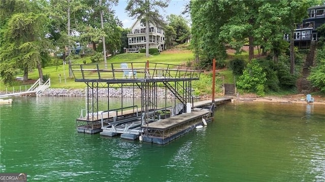 6381 Lakeview Dr, Buford, GA 30518 - dock featuring a water view