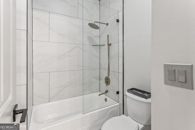 3835 Hickory Branch Trl, Suwanee, GA 30024 - full bathroom with toilet and shower / bathtub combination