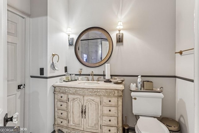 3835 Hickory Branch Trl, Suwanee, GA 30024 - bathroom with vanity and toilet