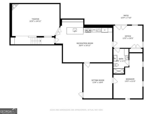 3835 Hickory Branch Trl, Suwanee, GA 30024 - view of floor plan / room layout