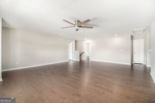 8041 Louis Dr, Locust Grove, GA 30248 - empty room featuring ceiling fan and wood finished floors