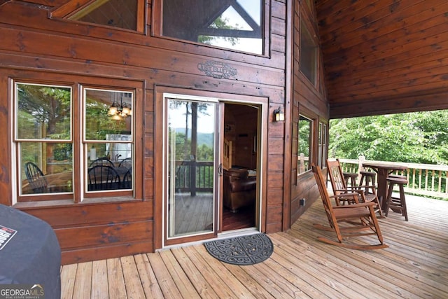 73 Rosiey Ln Unit 356, Blue Ridge, GA 30513 - view of wooden deck