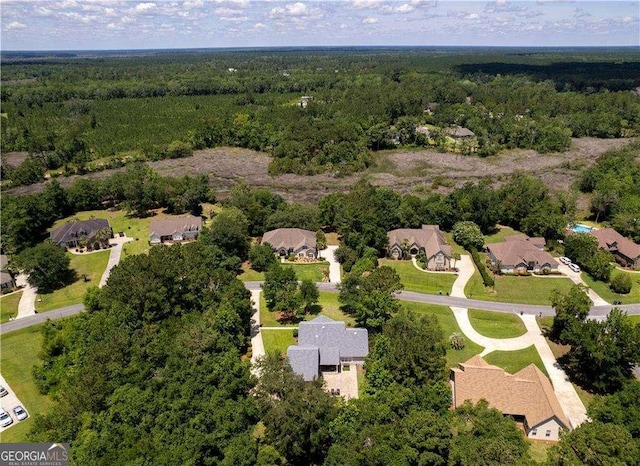 162 Drakes Lndg, Brunswick, GA 31523 - aerial view of property's location featuring a forest and nearby suburban area