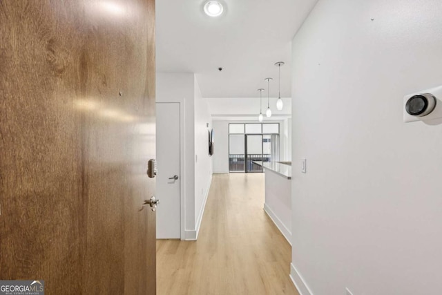 171 Auburn Ave NE Unit 210, Atlanta, GA 30303 - hall with light wood-style floors and baseboards