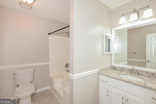 2090 Blackberry Ln, Auburn, GA 30011 - full bathroom with vanity, shower / bath combination, and tile patterned floors