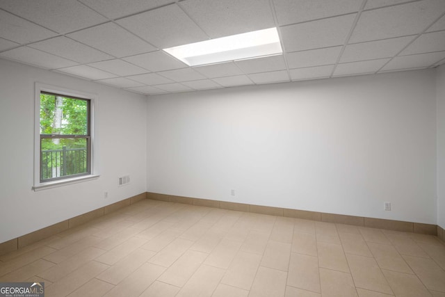 4569 Fountain Dr, Marietta, GA 30067 - unfurnished room with a paneled ceiling