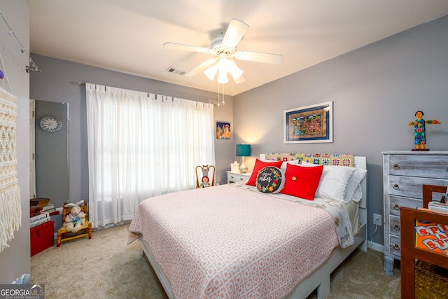 1767 Tidewell Trce, Lawrenceville, GA 30043 - bedroom with carpet floors and ceiling fan